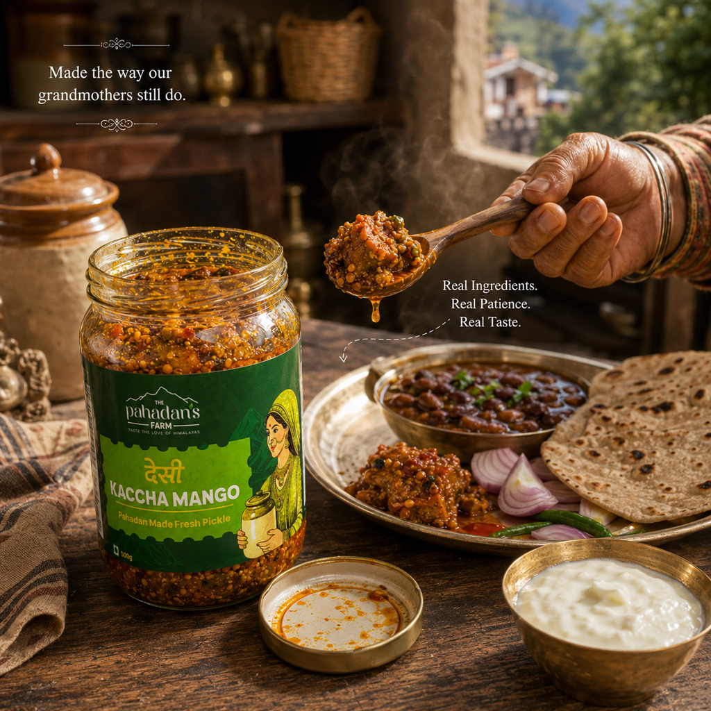 Desi Kaccha Mango Homemade Pickle - 500gm